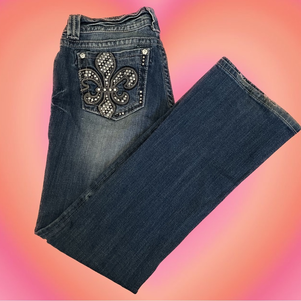 Authentic Vintage Medium-wash Low-Rise ‘Miss Me’ Y2K Bootcut Jeans (size 28) - Picture 1 of 6